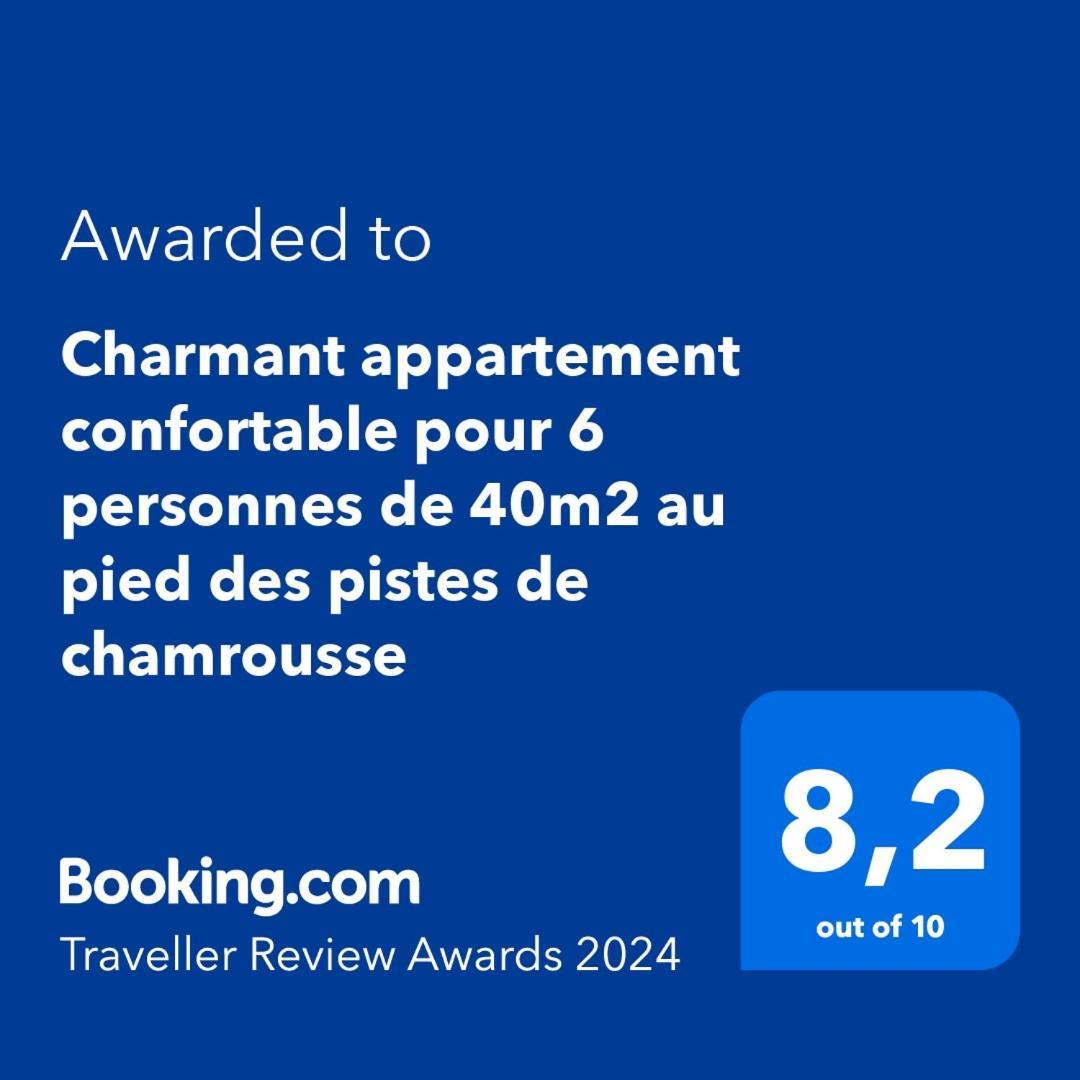Charmant Appartement Confortable Pour 6 Personnes 40M2 Pied Pistes, Piscine, Wifi, Parking Chamrousse Kültér fotó